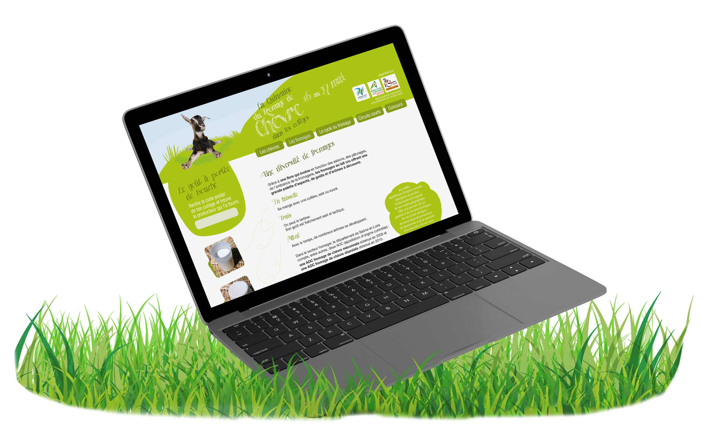 site internet fromages de chèvres.fr