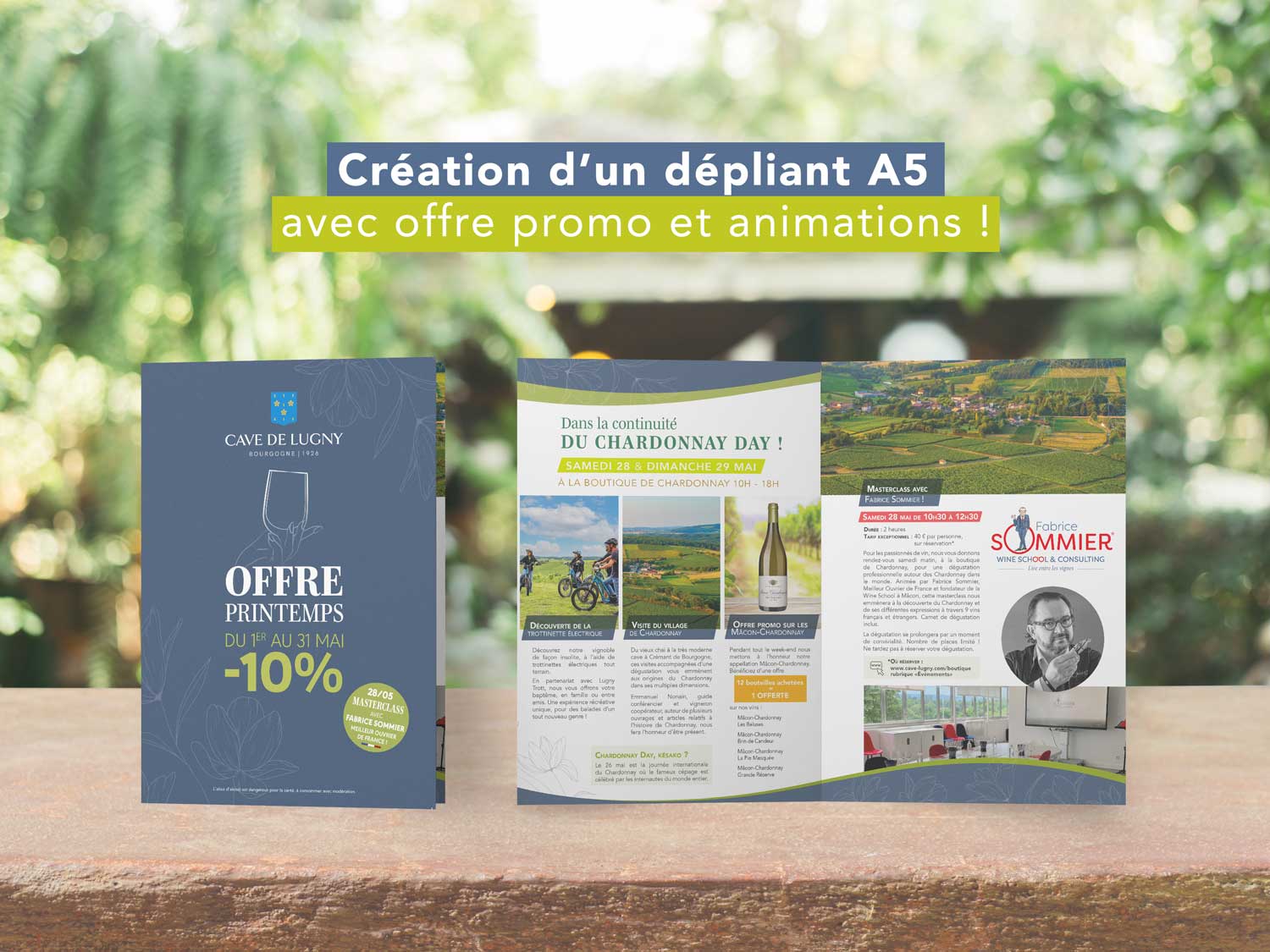 création dépliant A5 offres promotionelles