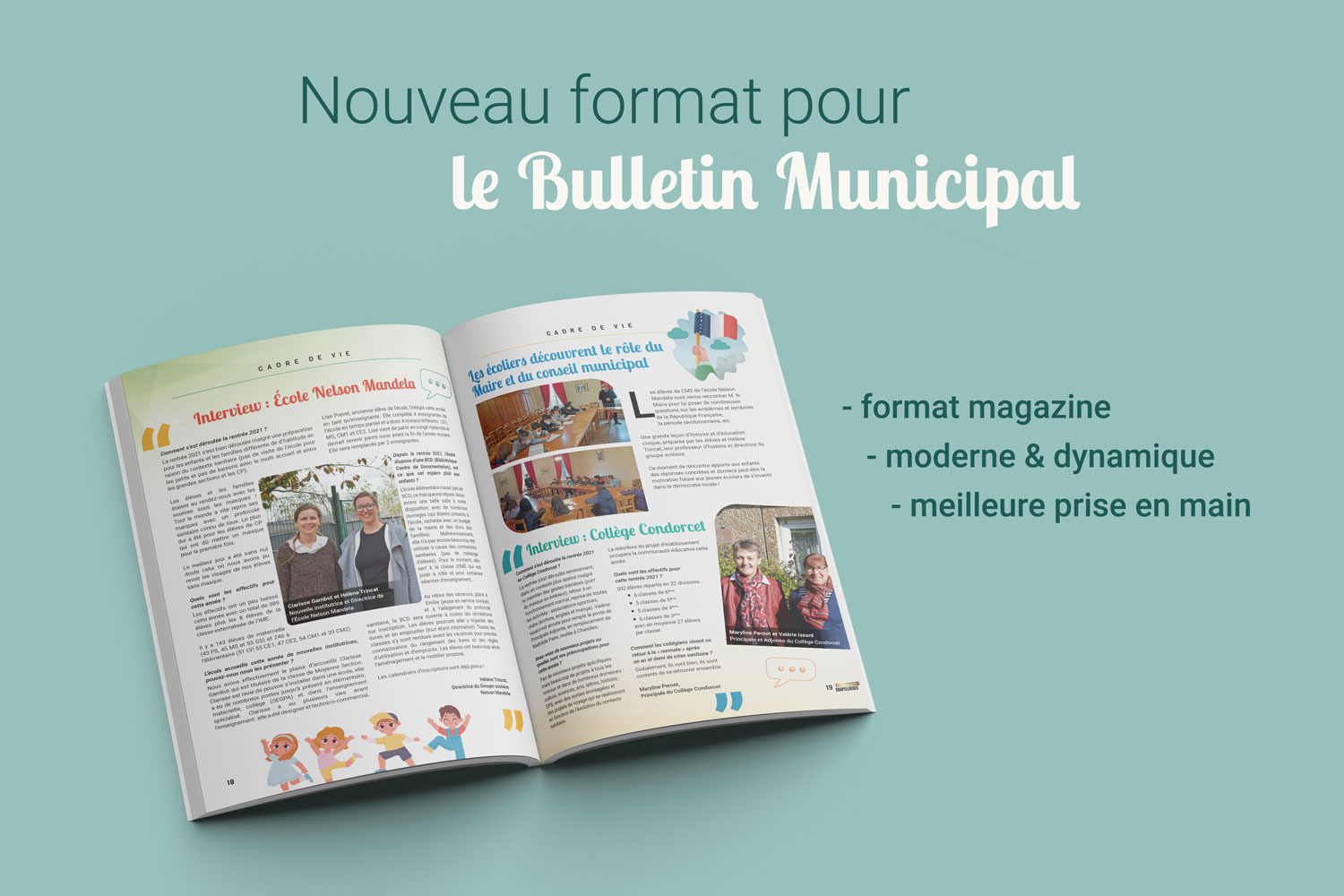 pages intérieures du bulletin municipal de La Chapelle de Guinchay