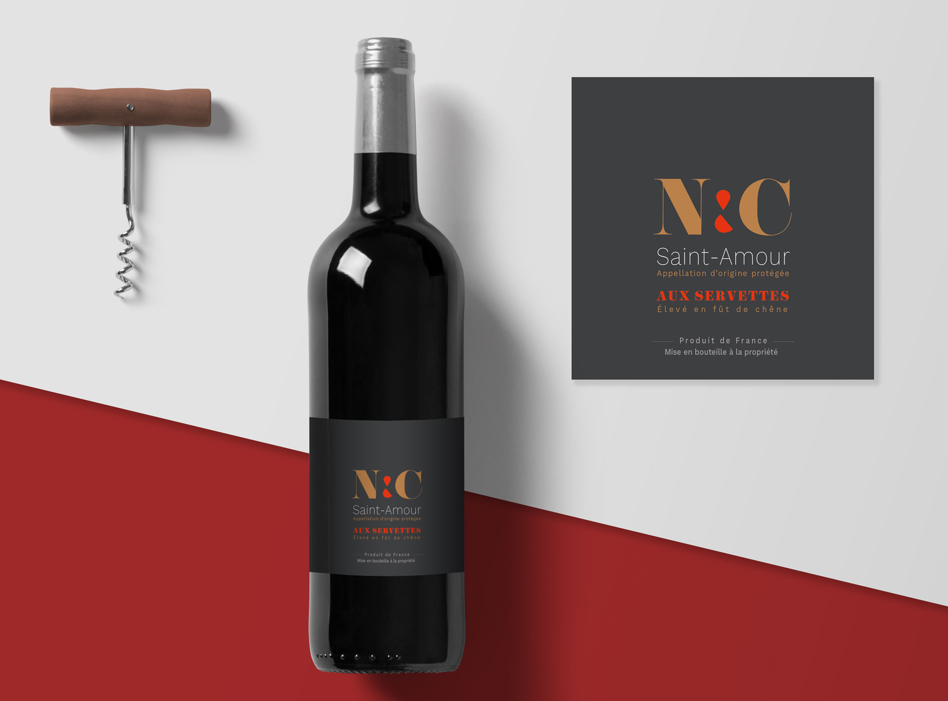 Etiquettes de vin pour Patrice Martin Juliénas 2019 Concours Saint Vincent