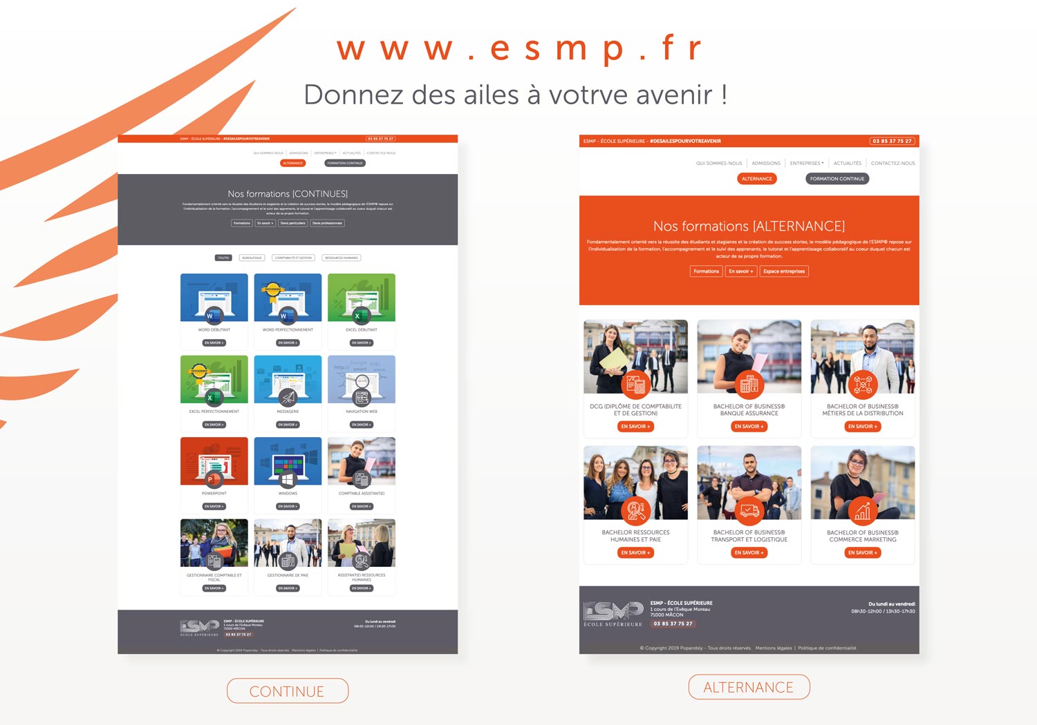 page alternance et formation continue