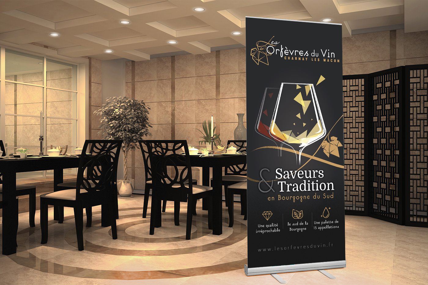 support de communication pour les Orfèvres du Vin