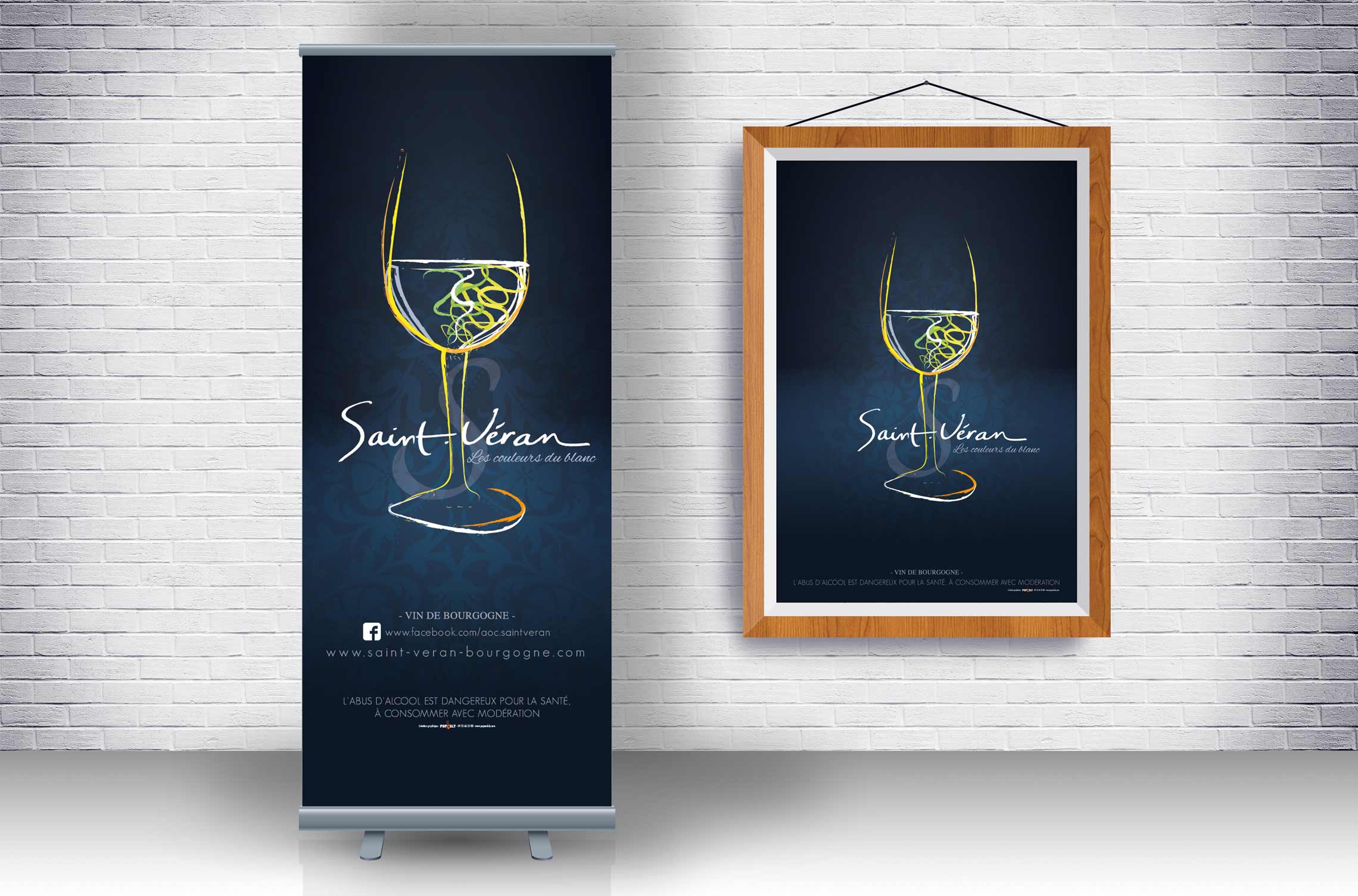 affiches graphique des Saint-Véran, illustration